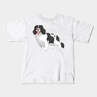 Black & White English Springer Spaniel Dog Kids T-Shirt